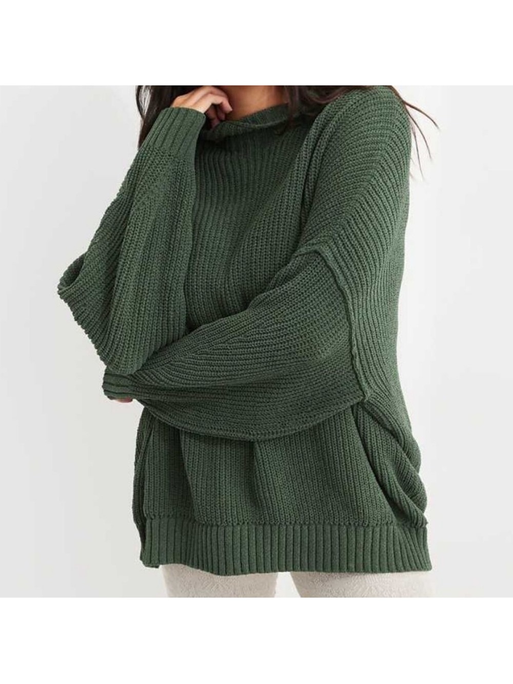 Aerie Oversized Ribbed Knit Women's Sweater